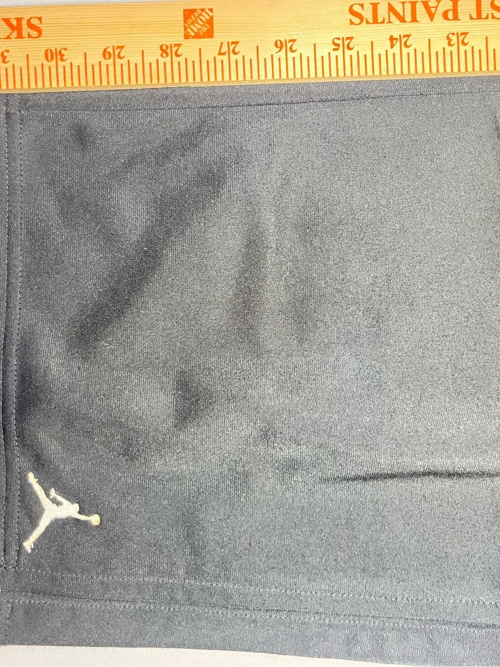 Jordan Men’s Jogger Pants Black Gray Logo Zip Ankles Size L